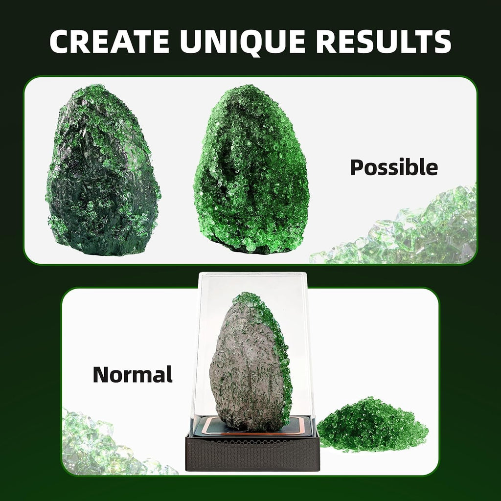Geodes Crystal Growing Kit for Kids,Science Kit for Kids Ages 6-12 | 24-Hour Fast Crystal Growth, DIY STEM Toys