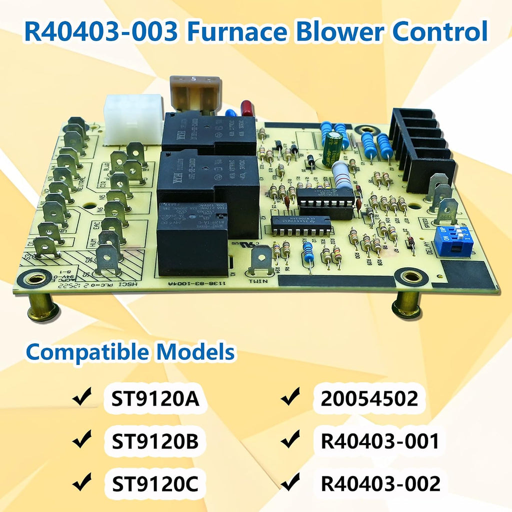 Upgraded R40403-003 Furnace Blower Control Circuit Board ST9120C