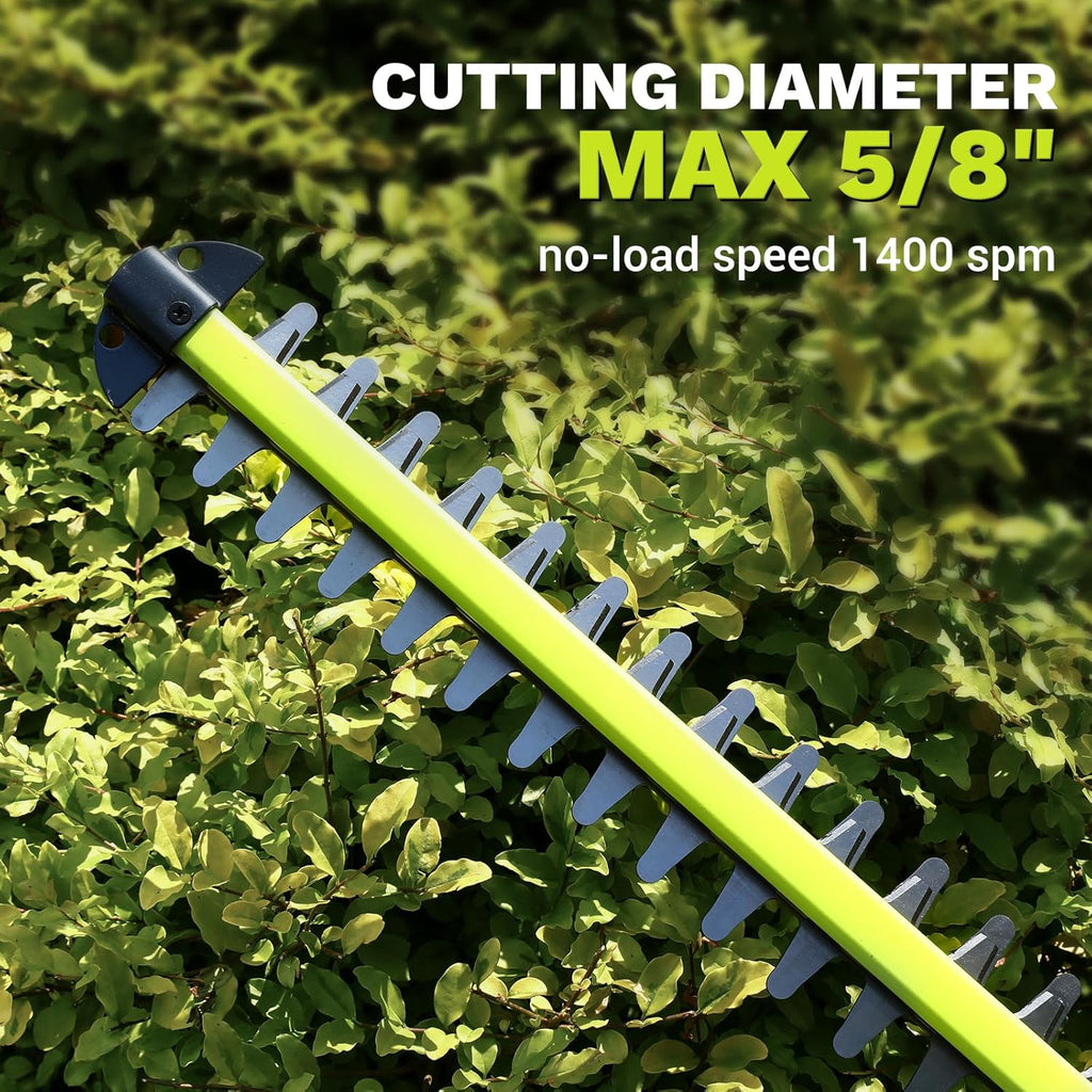 Hedge Trimmer Cordless: DEKOPRO 20V Electric Hedge Trimmers Cordless with Battery, 20″ Bush Trimmer Shrub Trimmer for