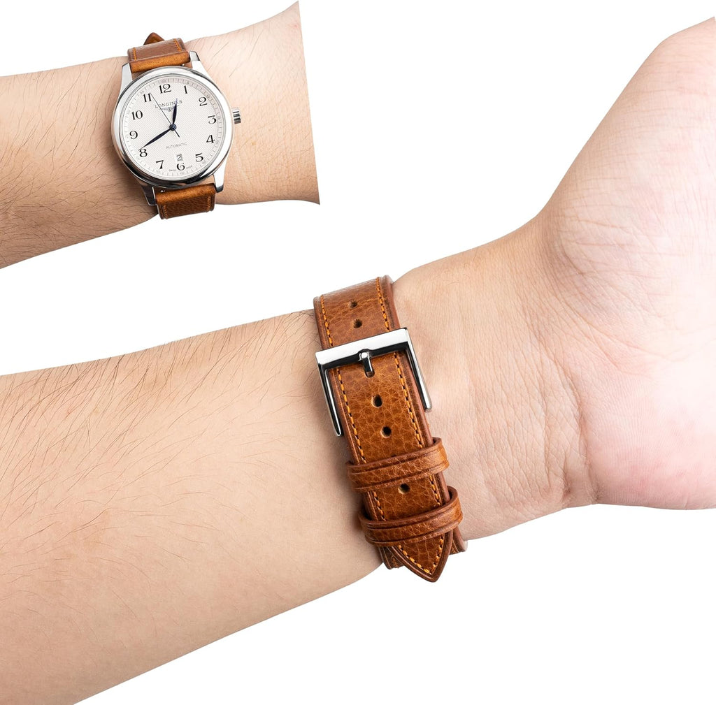 Italian leather Watch Bands Tuscany Vegetable-Tanned Full Grain Genuine Leather Watch Bracelets,Watch Band