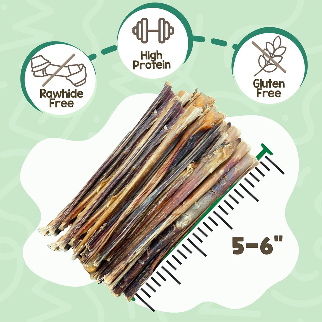 Extra Thin Pork Bully Sticks 5-6" Dog Chews, 15 Count