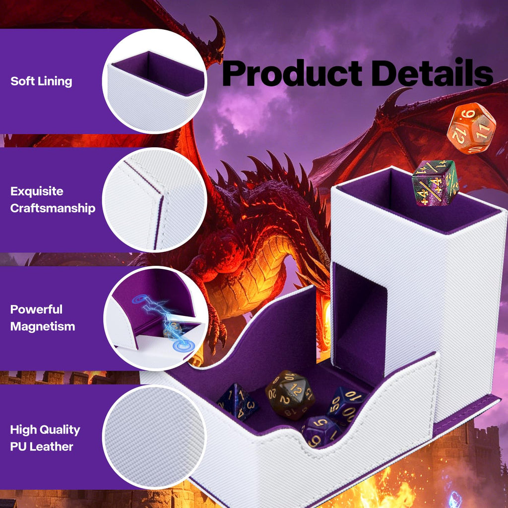 Dice Tower and Tray,Foldable Portable Dice Rolling Tower,Dice Roller Accessory,Classic Board