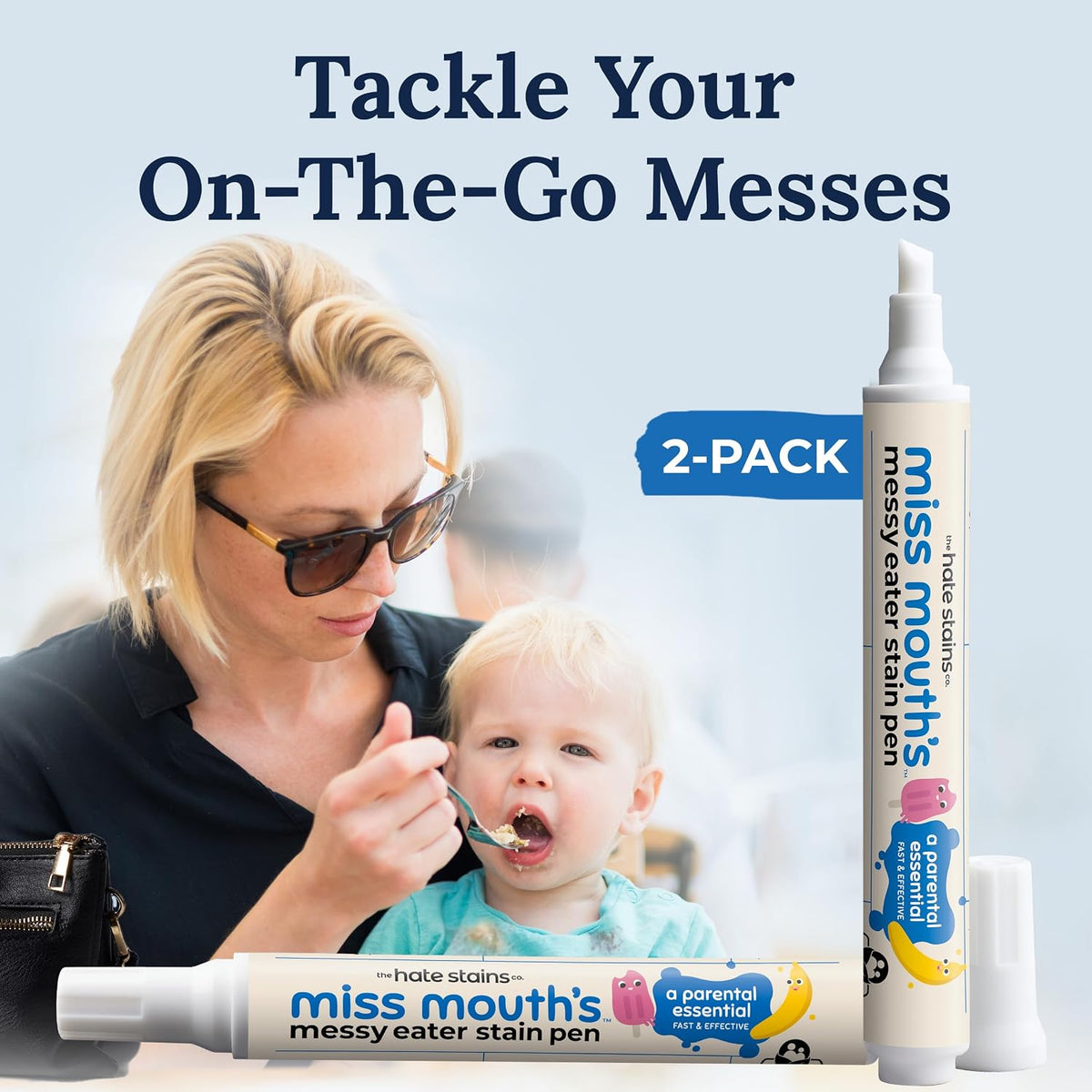Messy Eater Stain Remover Pen, On-The-Go Travel, 2 Pack