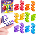 Fidget Sensory Toys for Kids: 12 Pack Press-and-Release Finger Fidgets - Quiet Fidget Toys for Classroom Focus & Calm