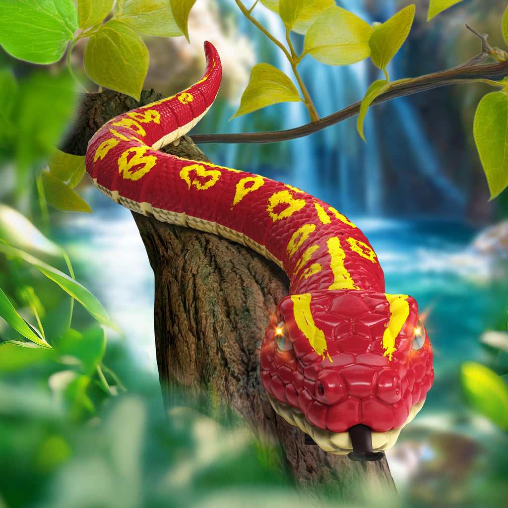 RC Snake: Red Python, Remote Control Reptile, Animals