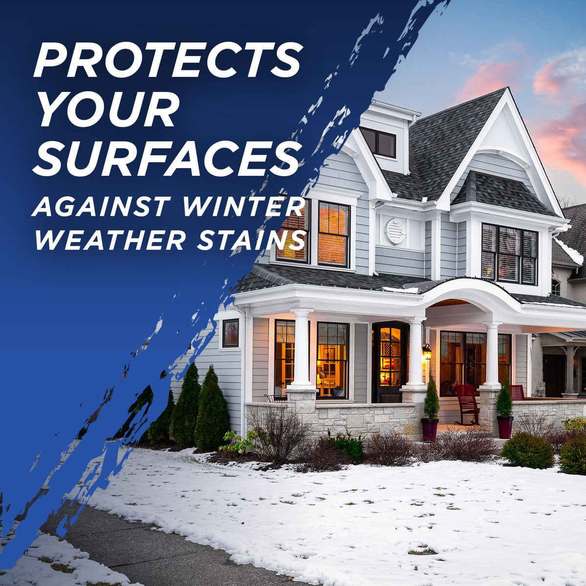 Outdoor Cleaner & Winterizer - Spray in Fall, Works all Winter Long to Prevent Mold, Moss, Algae Stains from forming