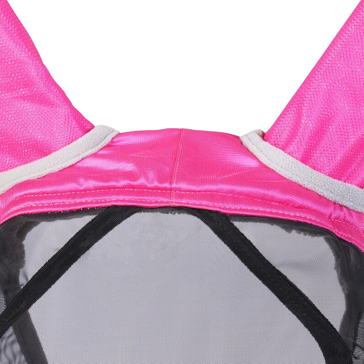 CareMaster Pro Luminous Fine Mesh UV-proof Fleece Padding Fly Mask Half Face Flamingo (L; Full Size)