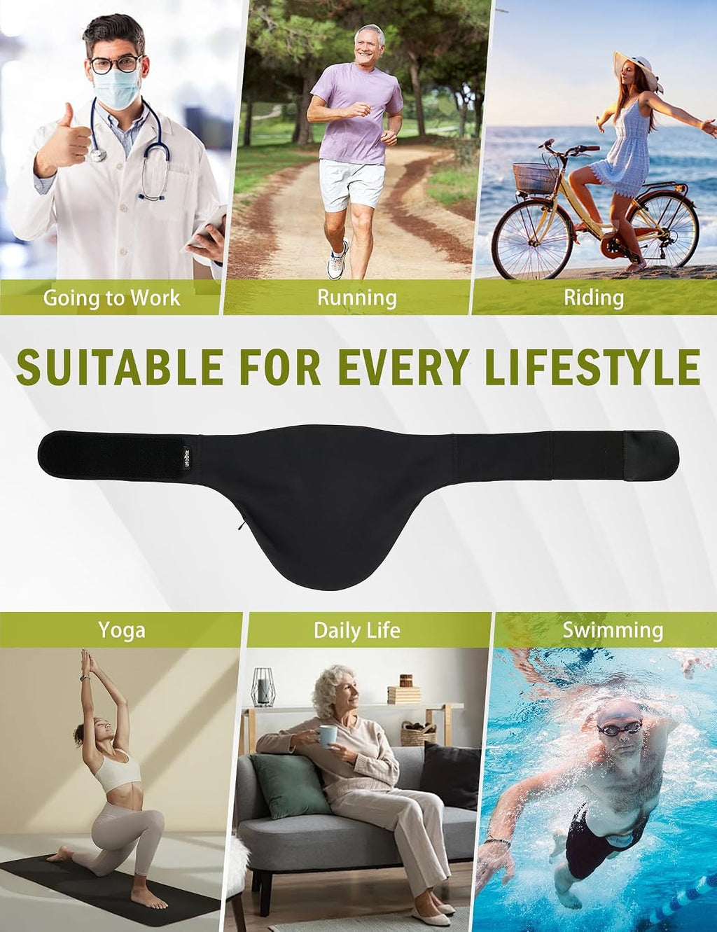 Ostomy Bag Covers, Colostomy Bag Covers for Men and Women to Hold Ostomy Bags,Ostomy Belt for Daily Life and