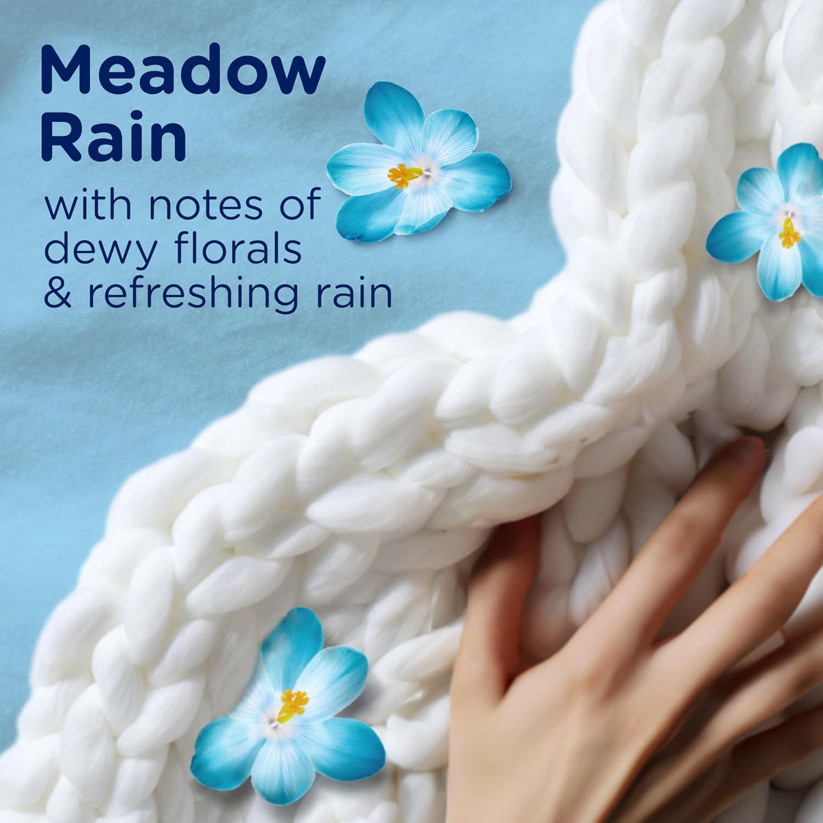Blends In Wash Laundry Scent Booster Beads, Meadow Rain Scent, 24.5 OZ, Fabric Softener Beads And Freshness