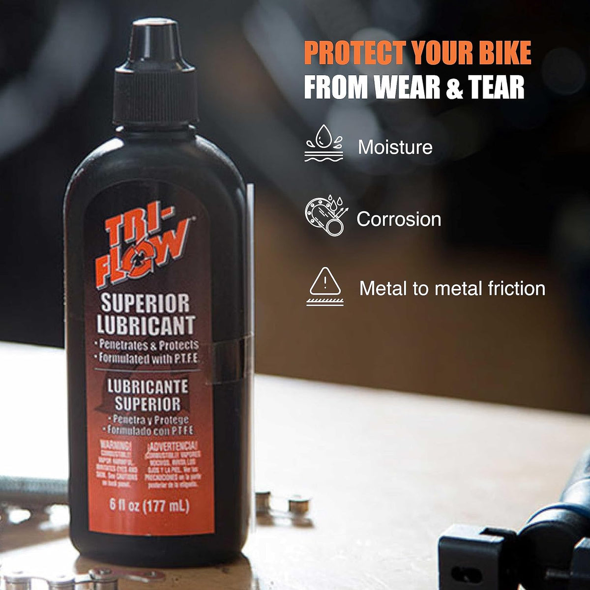 Tri-Flow TF0021060 Superior Lubricant Drip Bottle- 6 oz