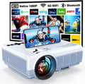 Projector with 5G WiFi & Bluetooth, Native 1080P 18000L Portable | Compact Outdoor Movie Projector, Home Theater