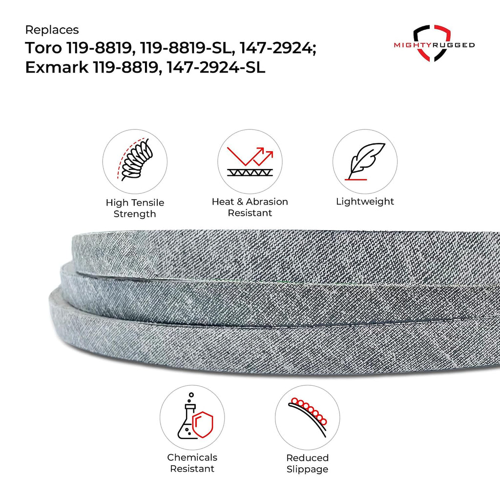 MightyRugged 119-8819 Toro TimeCutter 42 inch Deck Belt Replacement
