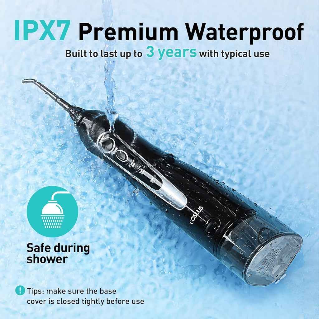 Water Dental Flosser Teeth Pick C20: ADA Accepted, Portable Cordless Oral Irrigator 300ML Rechargeable Travel
