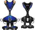 Fall Protection Safety Harness OSHA/ANSI Full Body Climbing Harness | 5-point adjustment, aluminum O-rings, 8 in.