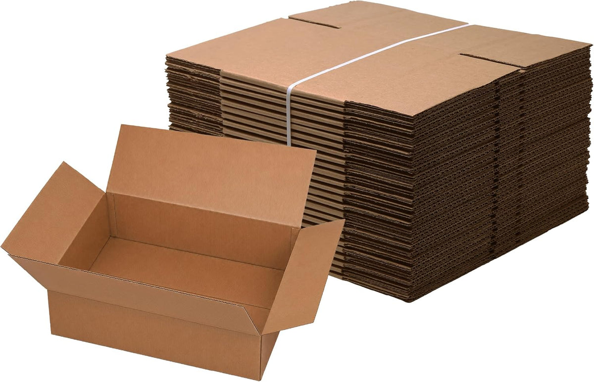 18"x14"x6" Corrugated Shipping Boxes 25-Pack