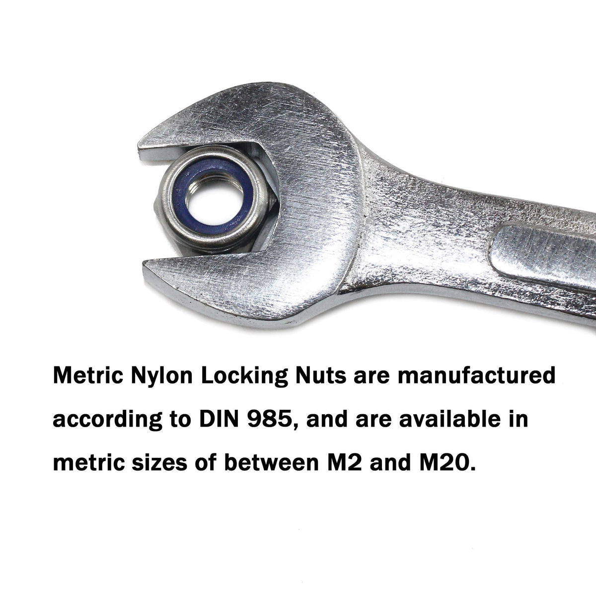 Fullerkreg M5 x 0.8mm Self-Locking Nylon Insert Hex Lock Nuts