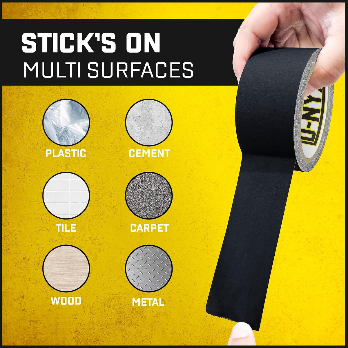 Gaffer Tape 2 Inch x 2 Pack Black Gaff Tapes