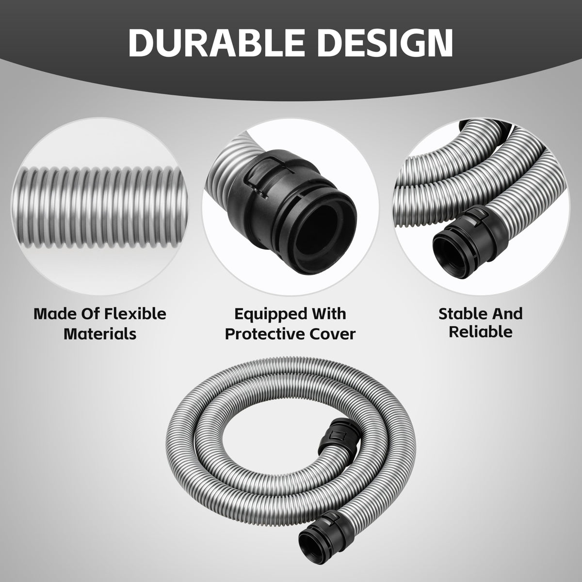 Upgrade 5.9FT Replacement Suction Hose for Miele Classic C1 Vacuums