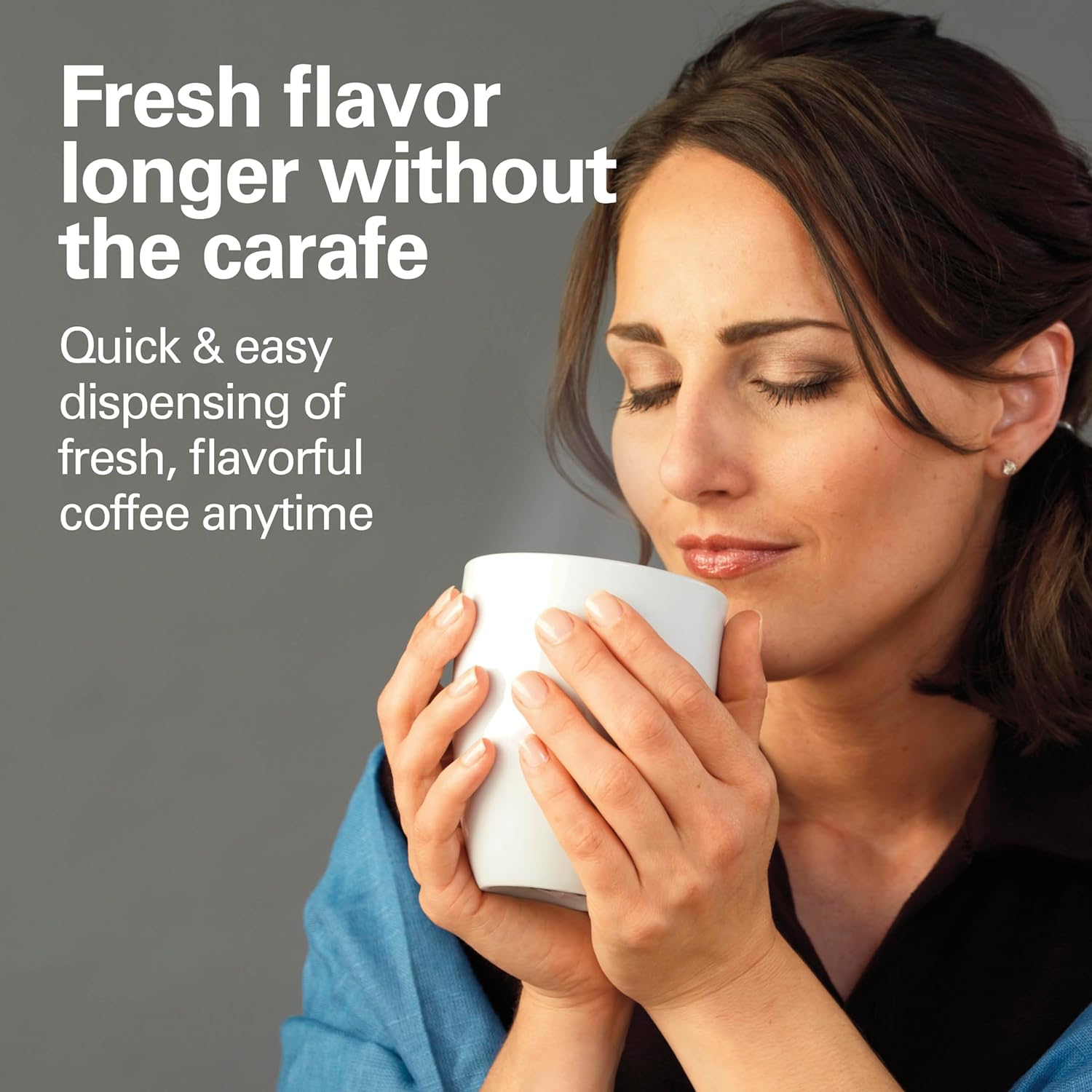 One Press Programmable Dispensing 12 Cup Coffee Maker with Internal Coffee Pot, Stays Warm and Fresh for Hours, 60