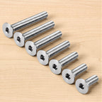 1/4-20 x 1 Flat Head Socket Cap Screws Countersunk Bolts, Allen Socket Drive, Stainless Steel 18-8 (304), Bright Finish, 50 PCS