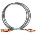 10Ft/3m Long Flexible Bonding and Grounding Wire with Two Alligator Clips, Bare