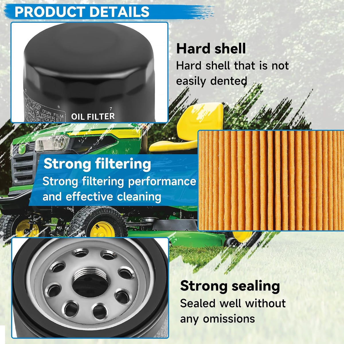 12 050 01 Oil Filter AM125424 for Kohler Engine Lawn Mower