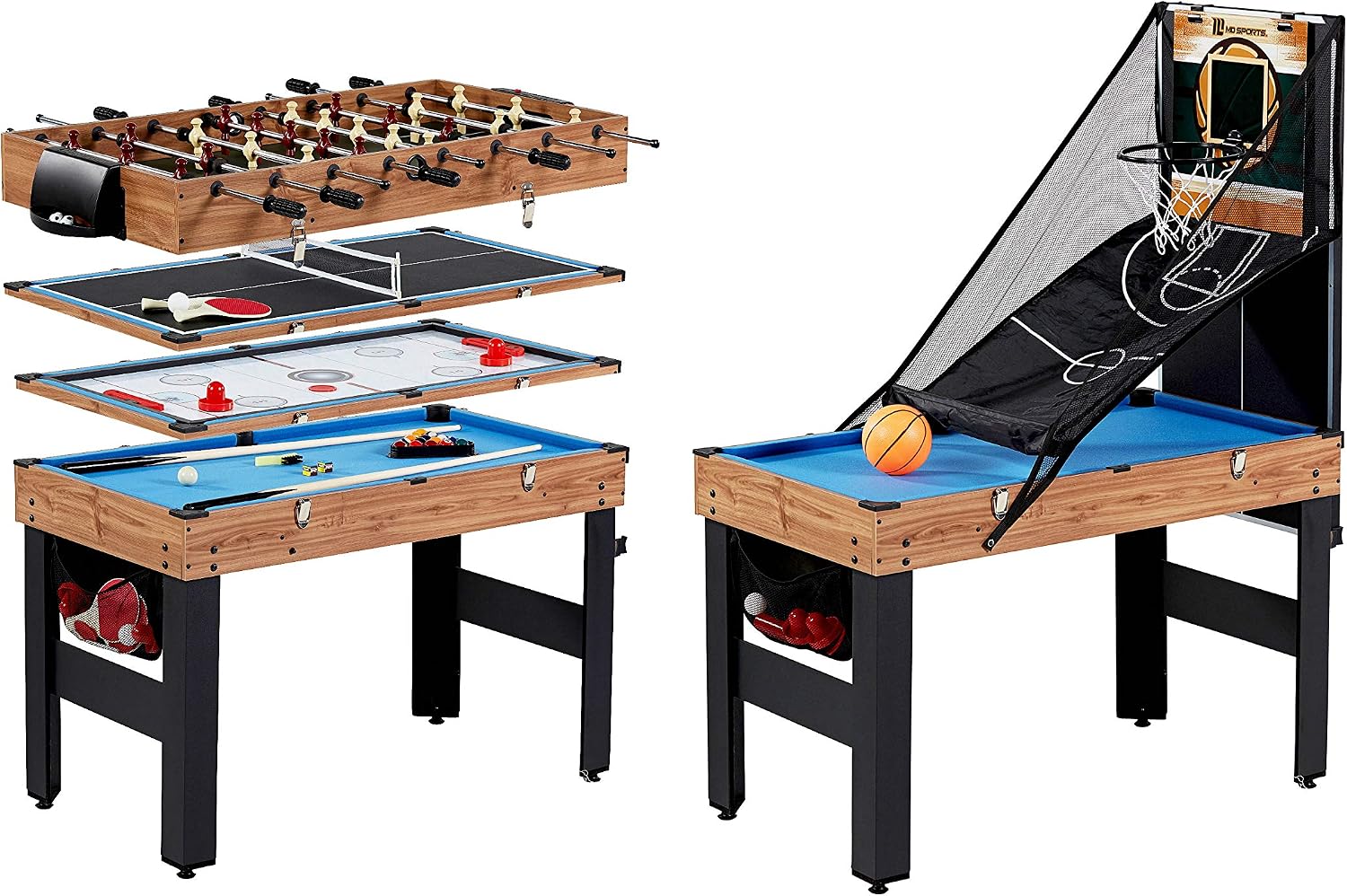 48 Inch 5-In-1 Combo Game Table, Multi
