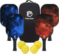 Pickleball Paddles Set of 2/4 - Beginner-Friendly Gift Kit | USAPA Approved Fiberglass Surface Pickle Ball Rackets