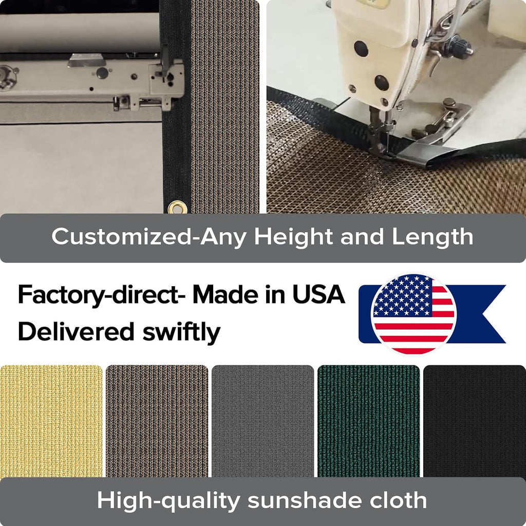 5ftx50ft Fence Privacy Screen Heavy Duty 170 GSM Windscreen & Dustproof Fabric Privacy Screen Covering Mesh Fencing