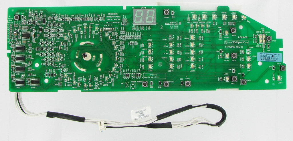 CoreCentric Remanufactured Laundry Washer Control Board Replacement for Whirlpool W10051132 / WPW10051132