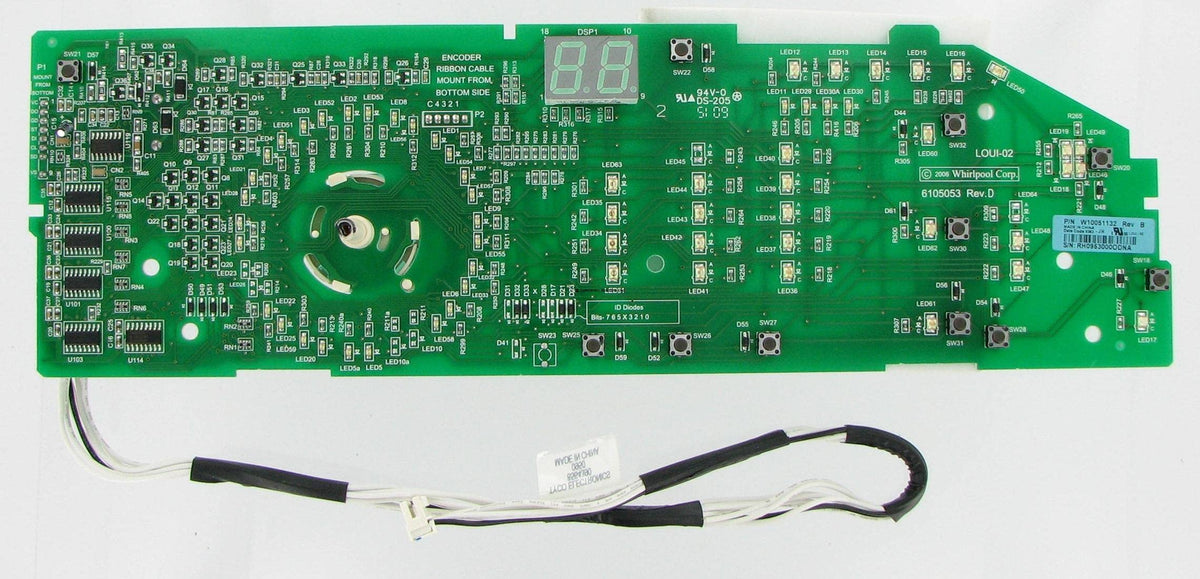 CoreCentric Remanufactured Laundry Washer Control Board Replacement for Whirlpool W10051132 / WPW10051132