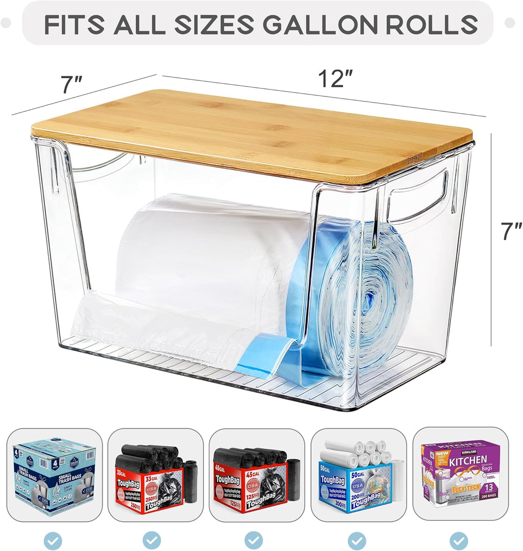 Pantry Organizers Storage, 2 Pack Large Clear Storage Bins for Onion, Potato, Garlic, Canned Food, Organizer Bins for