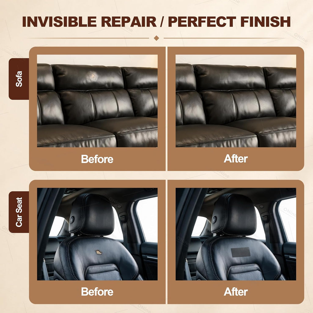 Leather Repair Tape,Self Adhesive Leather Repair Patch,Leather Patches for Furniture,Sofa,Car Seats,Office Chair.