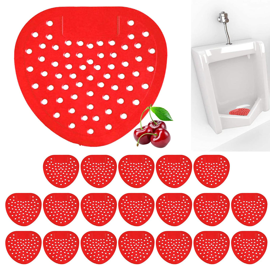 20 Packs Urinal Screen Deodorizer, Cherry Scented Urinal Pads