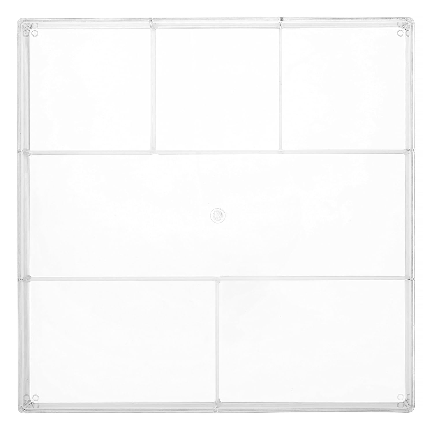 6-Section Clear Drawer Organizer