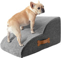 Cat/Dog Ramp Stair Stable, 2/3 Step Small Dog Stair Safe Sponge Filling Pet Ladder Ramp, Nonslip Bottom for Cat Puppy