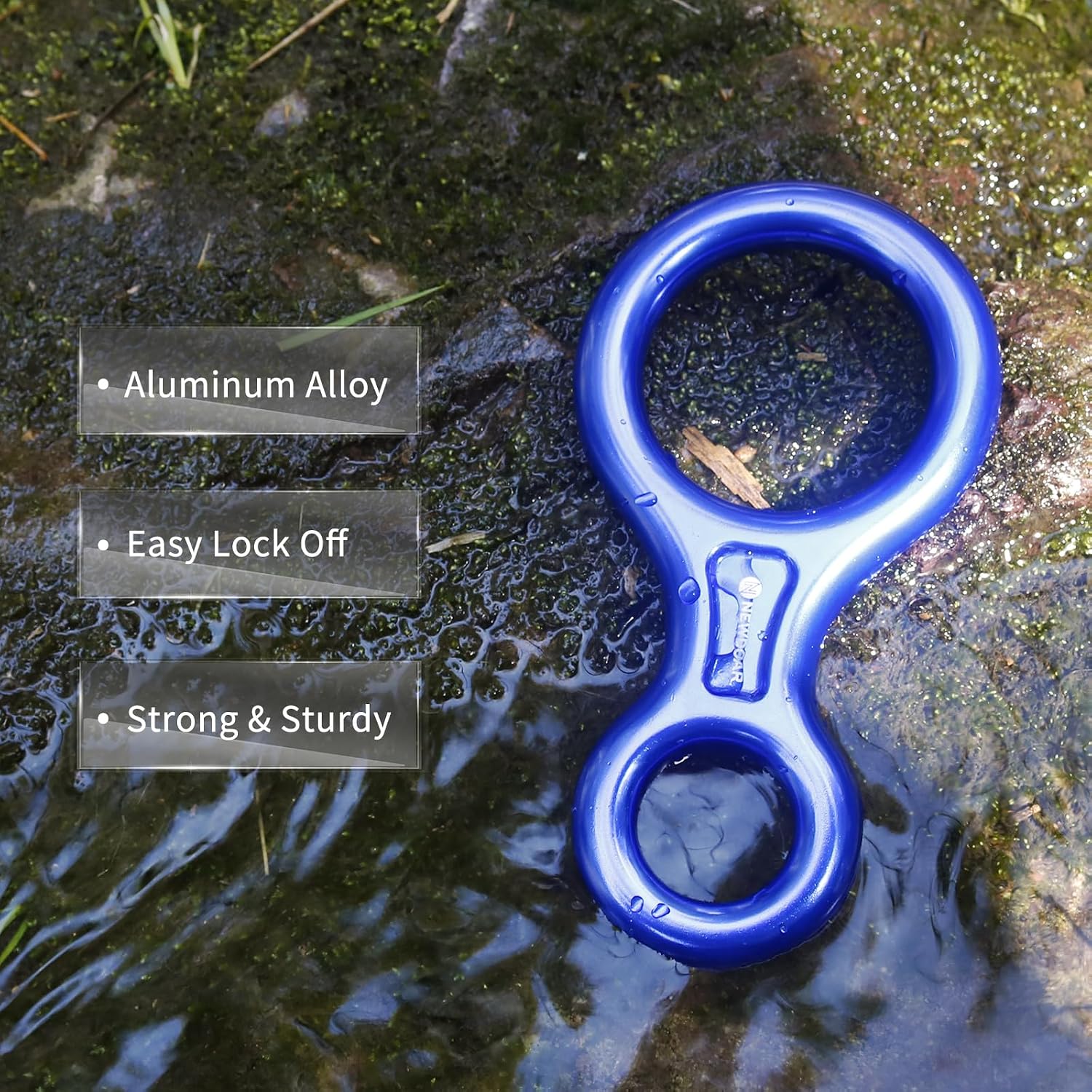 Climbing Gear Downhill Equipment, Descender Rappel Rock Climbing Descending Belaying Equipment Rescue Figure 8