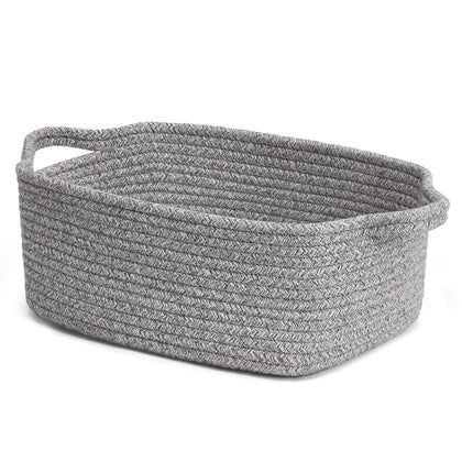 Decorative Gift Basket, Easter Basket for Kids, Woven Rope Storage Baskets with Handles, Nursery Baby Shower Toy