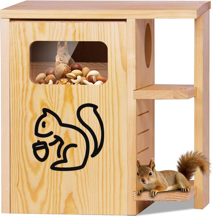 Extra Large Wooden Squirrel House for Outside