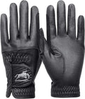 Horse Riding Gloves Women Premium Pu Leather Equestrian Horseback Comfortable Grip Ladies Girls Glove Lightweight