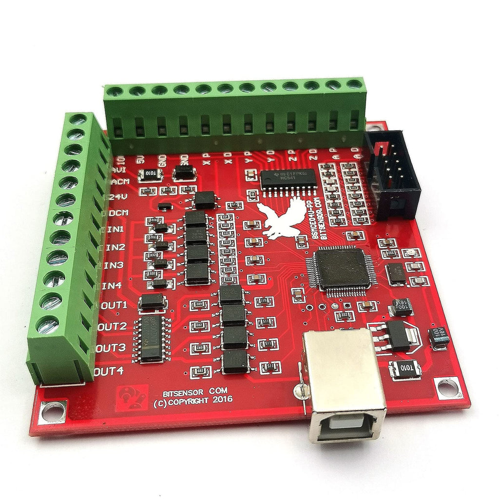 FainWan Mach3 USB Interface Board USB CNC Controller 4 Axis Motion Control Card Interface Breakout Board Compatible with Stepper Motor Driver