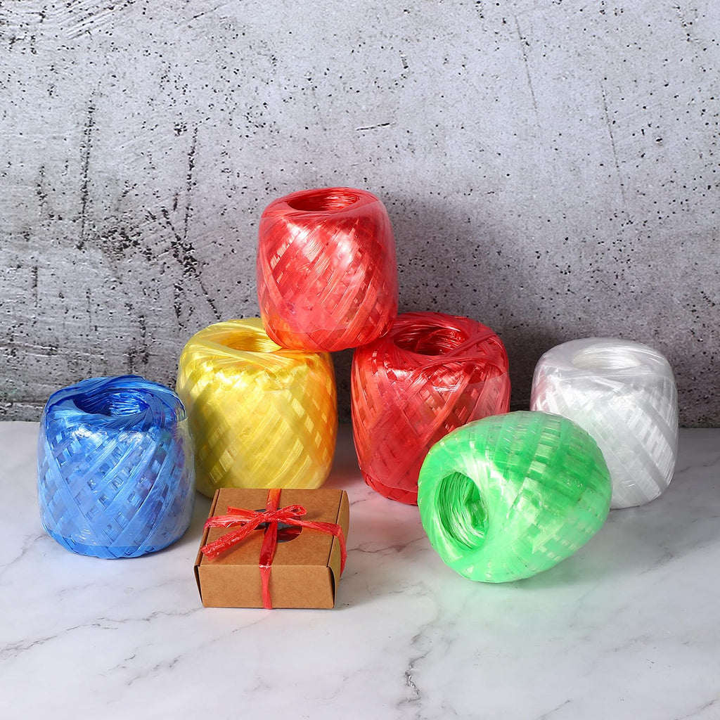 180m/590Ft Polyester Nylon Plastic Rope, Twine Household Bundles Ropes Roll for Gardening Packing Crafting DIY, Orange