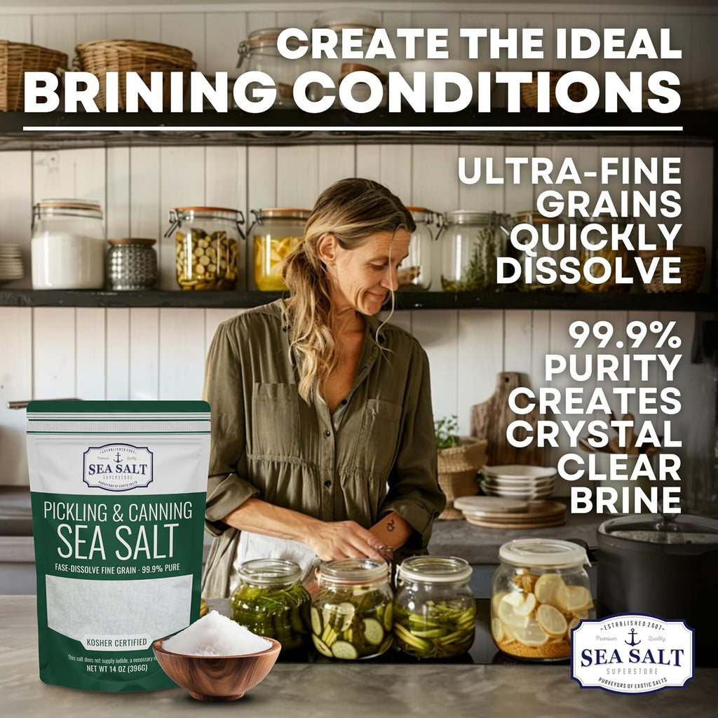 Pickling & Canning Salt, Kosher Fine Brining Salt, 5 lb
