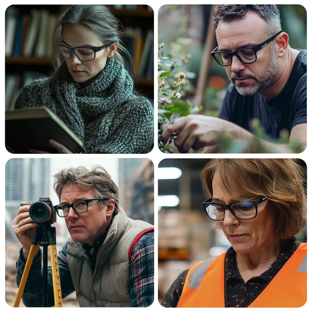 Safety Reading Glasses 2.0 Diopter,Safety Glasses with Readers 2.0