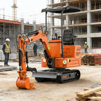 13.5 hp B&S Engine 1.2 Ton Mini Excavator with Pilot Control