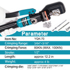 AMZCNC Wire Rope Crimping Tool Swaging Tool 3/64-3/16 Ferrules Cutter Kit