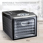 6 Tray Food Dehydrator for Beef Jerky, Digital Timer