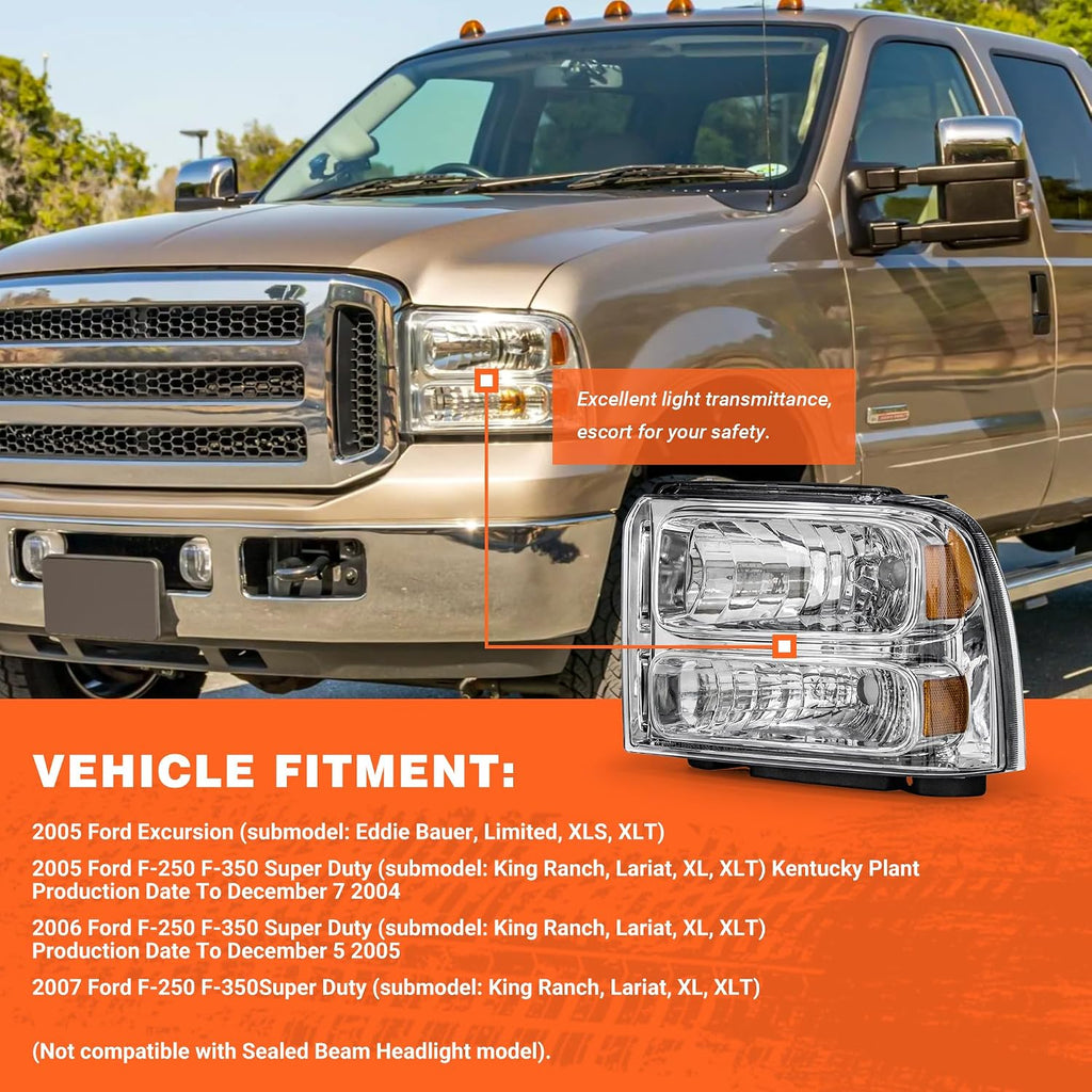 for 2005-2007 Ford Super Duty Headlights