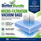 20-Pack Micro-Filtration Vacuum Bags Compatible with Windsor Sensor S12