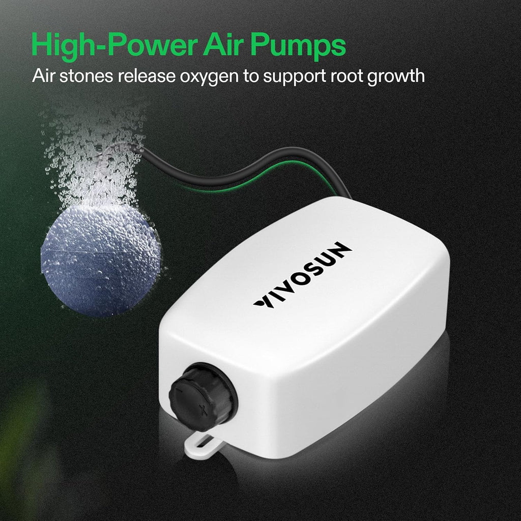 DWC Hydroponics Grow System with Top Drip Kit 1 Bucket | 5-Gallon Deep Water Culture, Recirculating Drip Garden